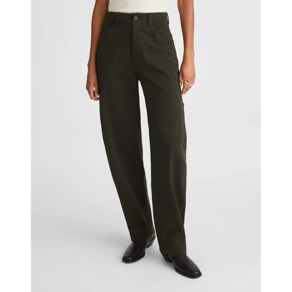 Madewell Pants - NWT Madewell‎ The Balloon Pant Midnight Olive 28 Petite Twill Barrel Utility